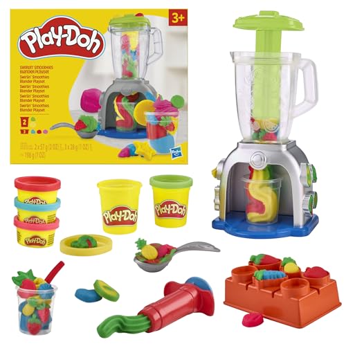 Play Doh Swirlin' Smoothies Toy Blender Playset