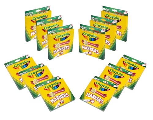 12 Pack Crayola Broad Line Markers for Kids
