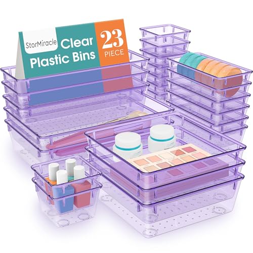 23 Piece Drawer Organizer Tray Set