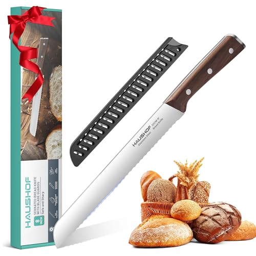 8-Inch Serrated Bread Knife with Sheath
