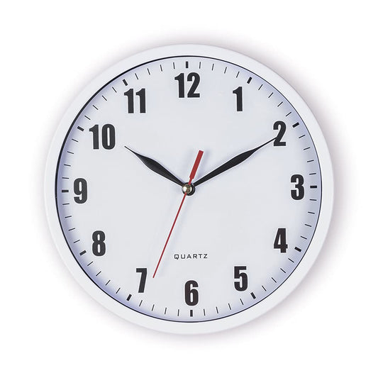 8" Silent Quartz Non-Ticking Wall Clock