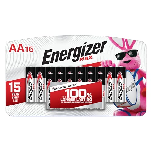 16 Pack Energizer MAX AA Alkaline Batteries