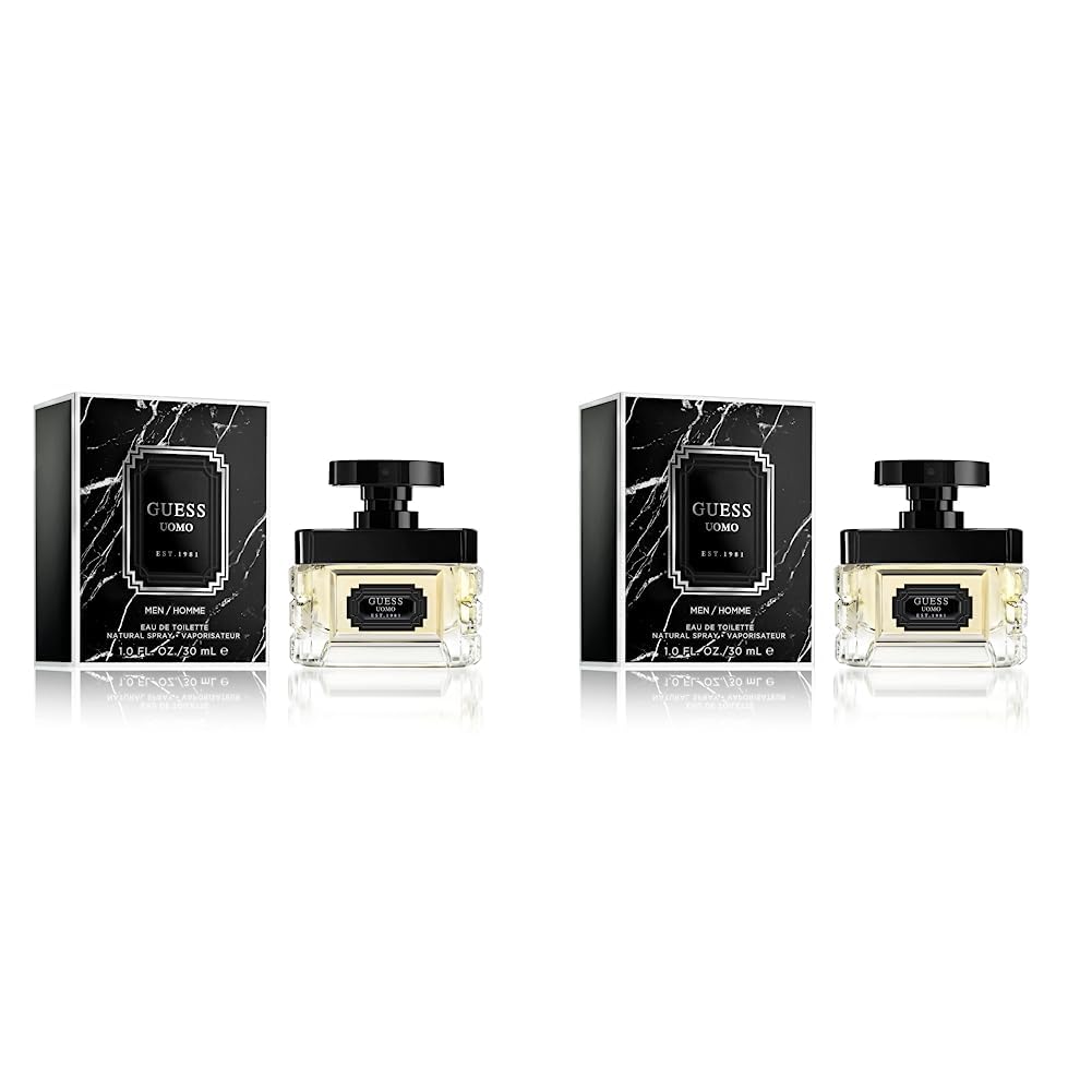 GUESS UOMO Eau de Toilette, 1.0 Fl Oz (Pack of 2)