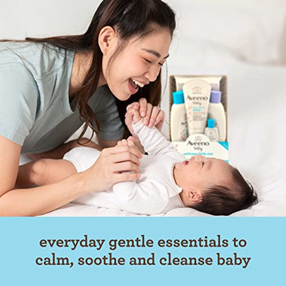 Aveeno Baby Daily Moisture Body Lotion for Sensitive Skin, Hypoallergenic Moisturizing Baby Lotion with Nourishing Oatmeal to Deeply Moisturize Baby's Skin, Fragrance-Free, 8 fl. oz