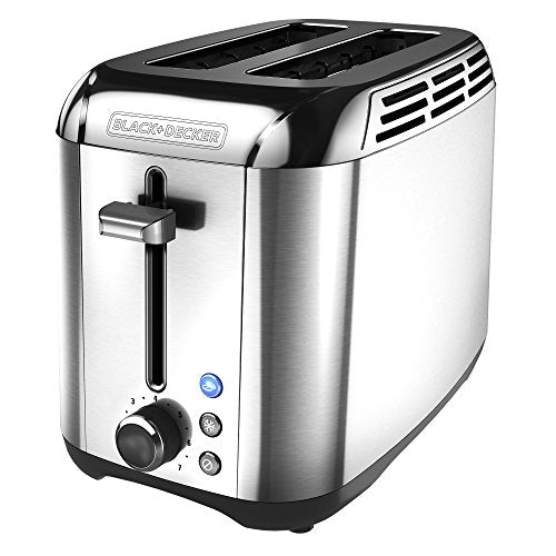 BLACK+DECKER 2-Slice Rapid Toast Stainless Steel Toaster