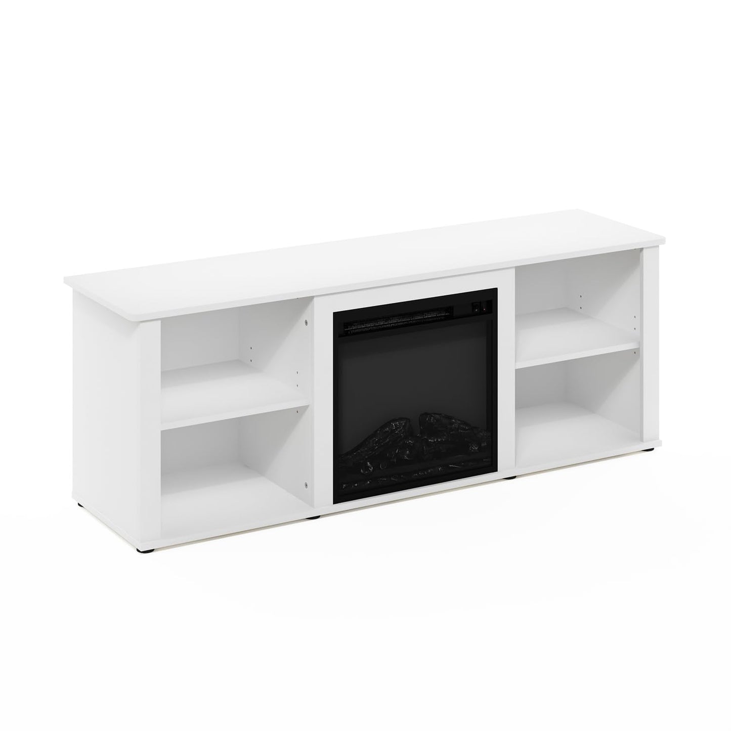 60 Inch TV Stand with Fireplace by Furinno