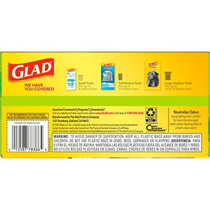 40 Count Glad ForceFlex Kitchen Trash Bags