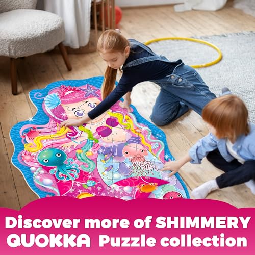 QUOKKA Glitter Giant Floor Puzzle for Kids