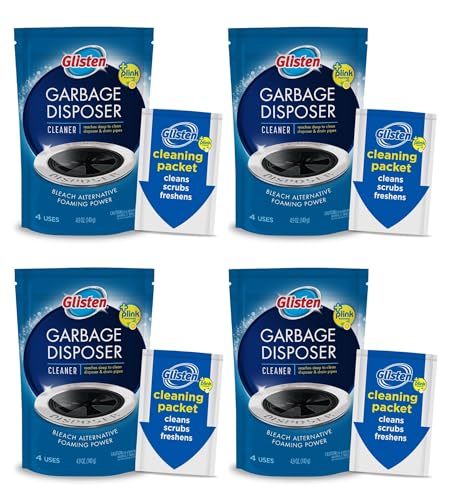 4 Pack Glisten Garbage Disposer Foaming Cleaner