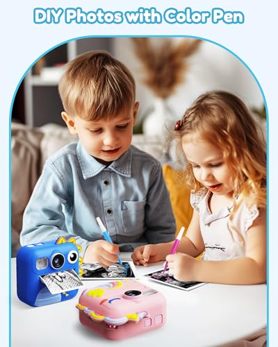 KOKODI Kids Instant Print Camera for Ages 3-12