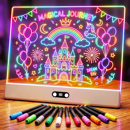 Rechargeable LED Light Up Drawing Board for Kids