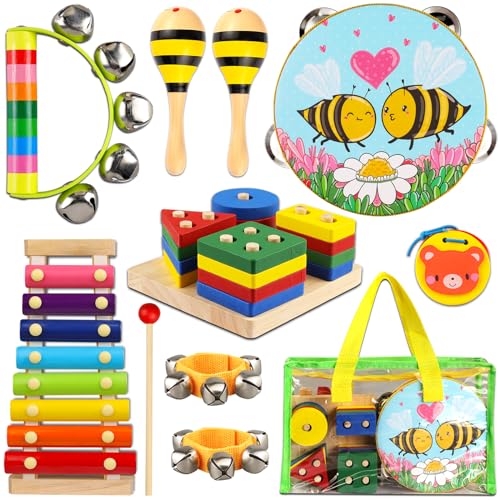 Toddler Musical Instruments Set Wooden Educational Toys