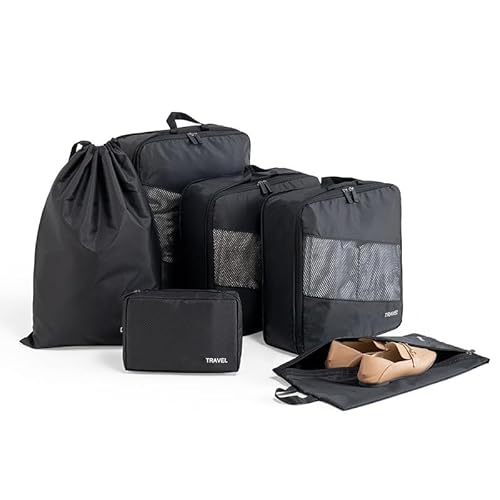 6 Set Compression Packing Cubes for Travel Organization