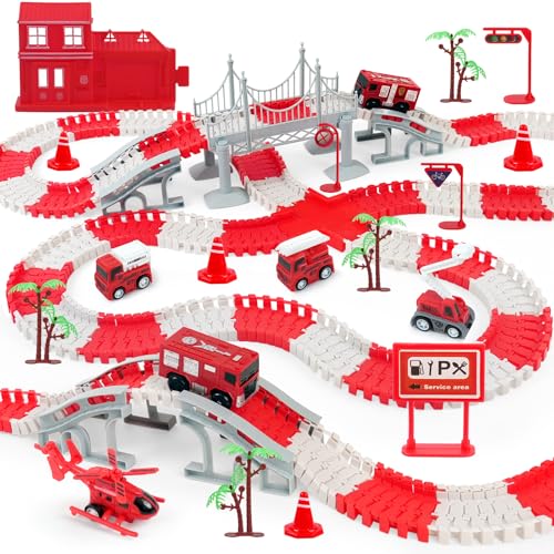 330 Piece Flexible Race Track Building Playset