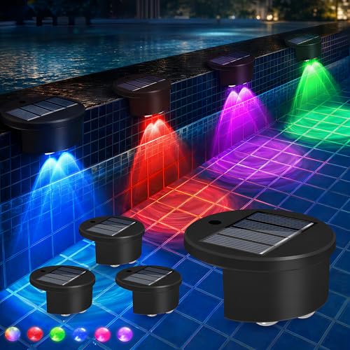 4 Pack Solar LED Poolside Ambient Lights