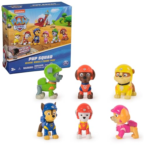 6 Pack Paw Patrol Pup Squad Action Figures Set