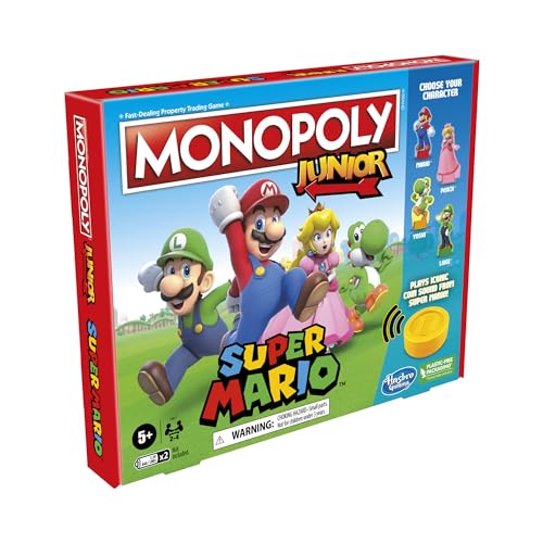 Monopoly Junior Super Mario Board Game for Kids