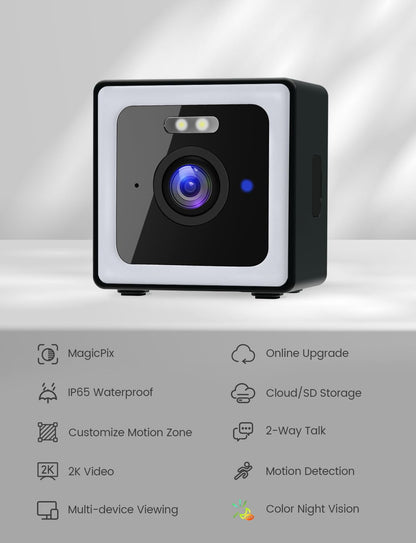 Viigytek 2K Outdoor WiFi Security Camera with Audio