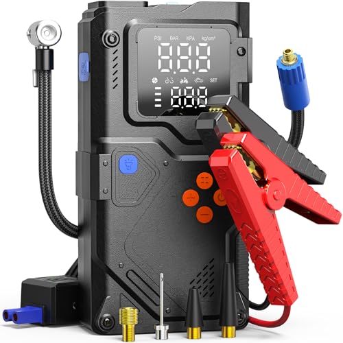 6000A Jump Starter with 150PSI Air Compressor