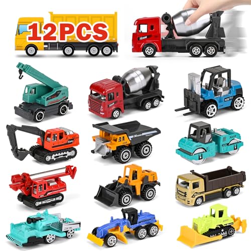 12 Pack Mini Metal Toy Cars Set