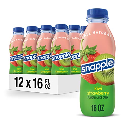 12 Pack Snapple Kiwi Strawberry Juice Drink 16oz Bottles