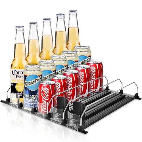 12 Can Soda Organizer Automatic Fridge Drink Dispenser