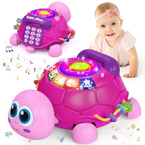 Musical Light-Up Turtle Baby Crawling Toy