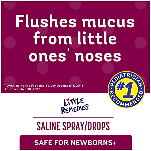 Little Remedies Baby Saline Nasal Spray Drops 3-Pack