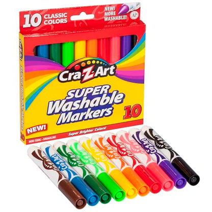 Cra-Z-Art Super Washable Markers, Pack of 10