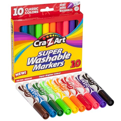 Cra-Z-Art Super Washable Markers, Pack of 10