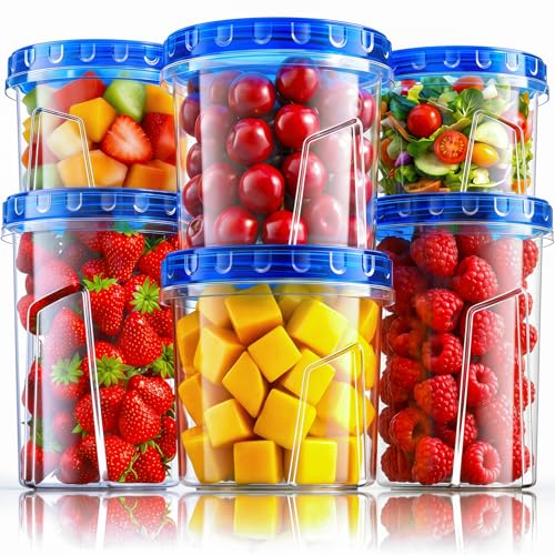 6 Pack Airtight Freezer Meal Prep Containers