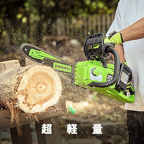 Greenworks 48V Brushless Cordless Chainsaw with Batteries