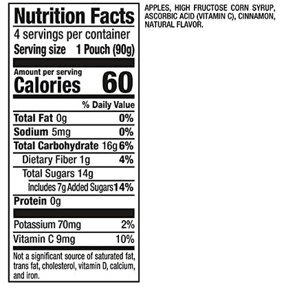 Mott's Cinnamon Applesauce Pouches, 24 Count