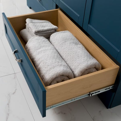 60-Inch Double-Sink Bathroom Vanity with Cabinets