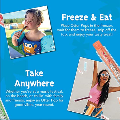 Otter Pops, Giant Original 5.5oz, 27 Ice Pops, Six Zippy Flavors