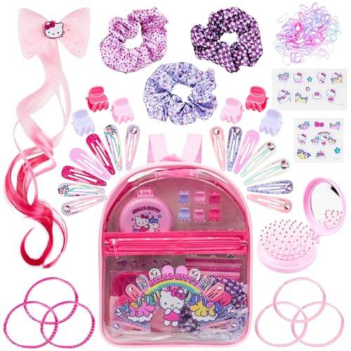 Hello Kitty Kawaii Hair Accessories Clear Backpack Set