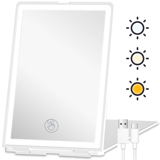 Rechargeable Lighted Makeup Mirror with 72 LEDs