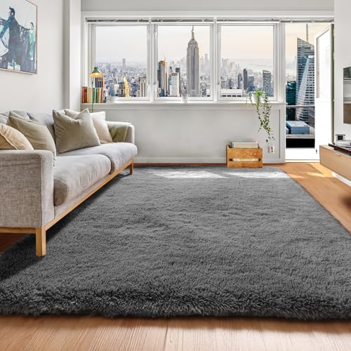 4x6 Fluffy Shag Area Rug Washable Plush Carpet
