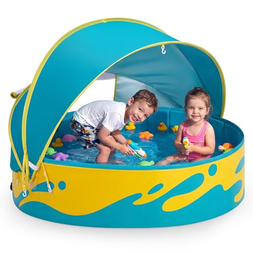 Peradix Baby Pool with Detachable UPF 50+ Canopy