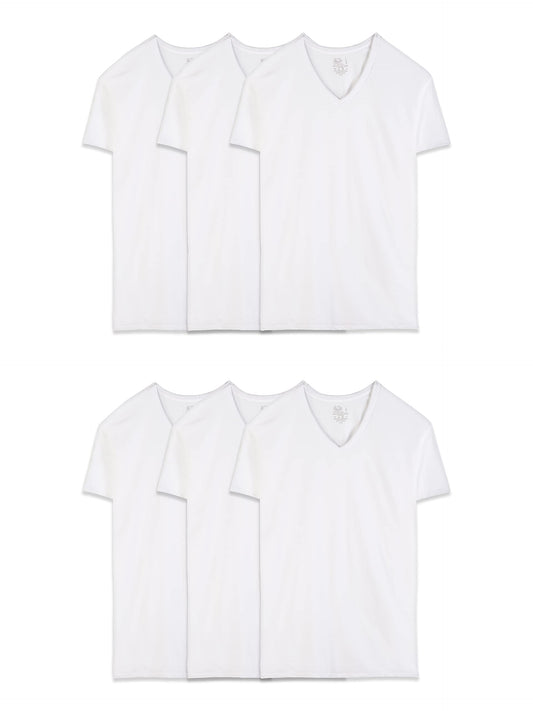 Fruit of the Loom V-Neck T-Shirts 6-Pack