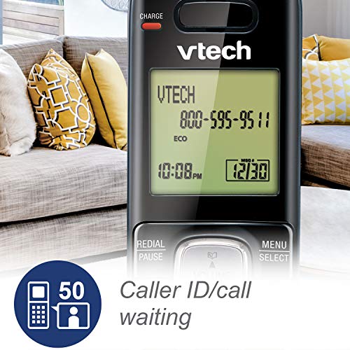 VTech CS6719-16 DECT 6.0 Phone with Caller ID/Call Waiting, 1 Cordless Handset, Red