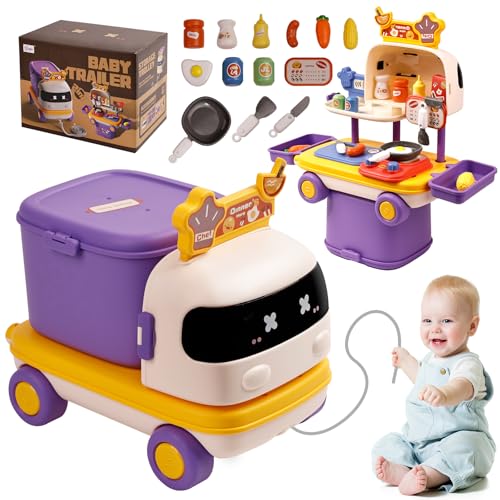 KidsMind 2-in-1 Kitchen Playset Truck Toy