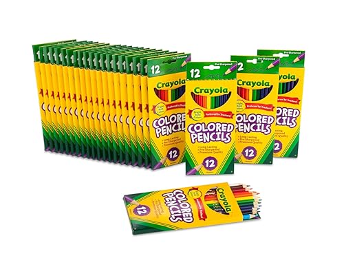 24 Pack Crayola Colored Pencils for Kids Classroom