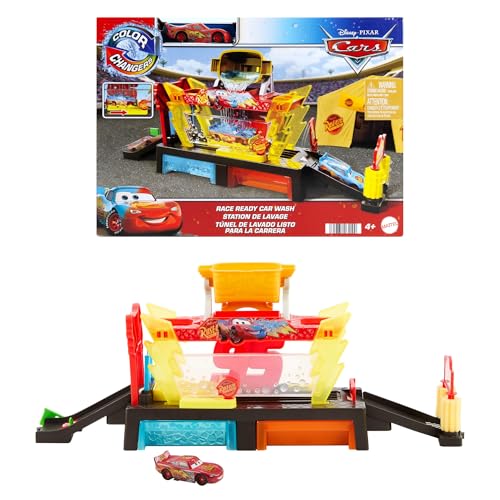 Mattel Disney Cars Color Changers Car Wash Playset