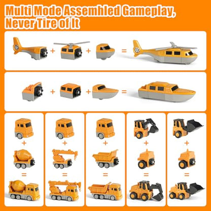 Magnetic Car Toy Set for Toddlers 3-9