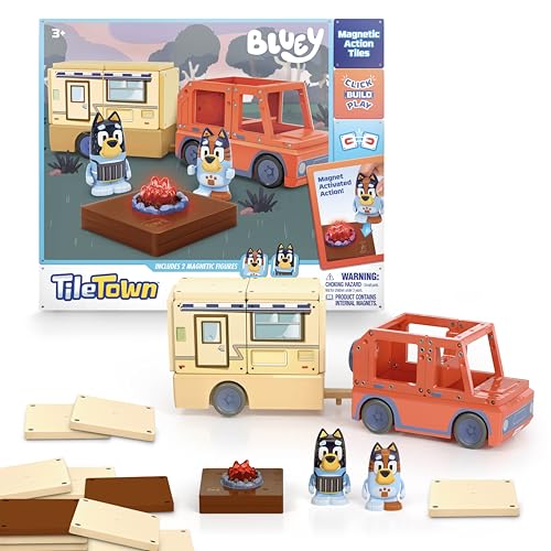 13 Piece Bluey Camper Magnetic Tile Set