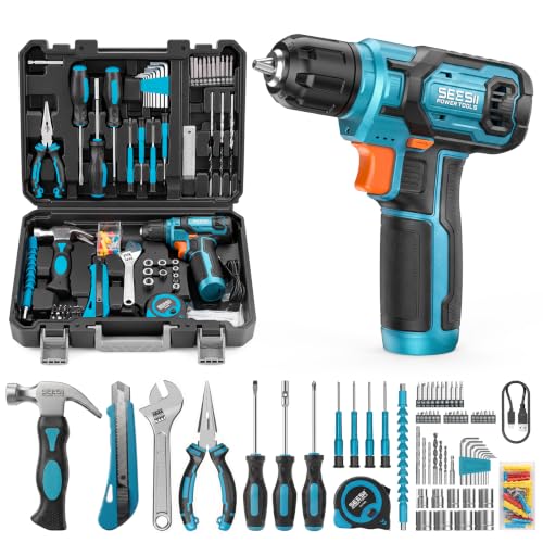 108 Piece Cordless Drill Home Tool Kit