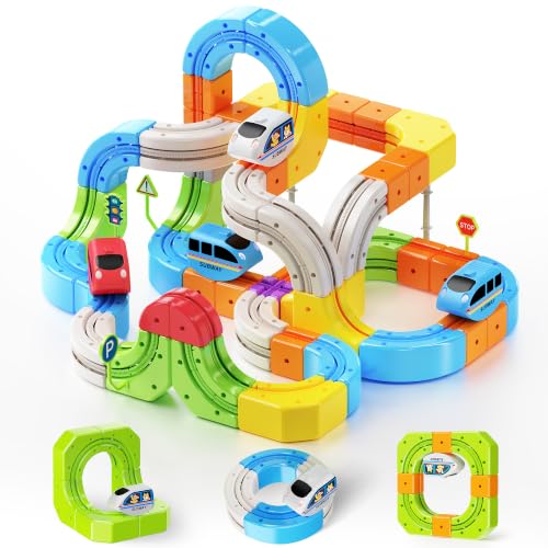 146 Piece Electric Train Flexible Race Track Set