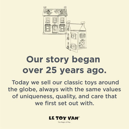 60-Piece Le Toy Van Wooden Building Blocks Set