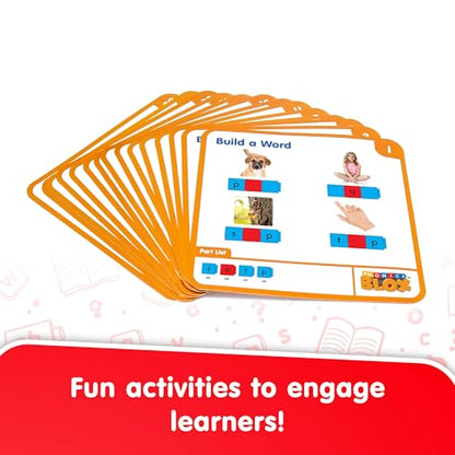 CVC Word Building Activity Cards for Kids 4+